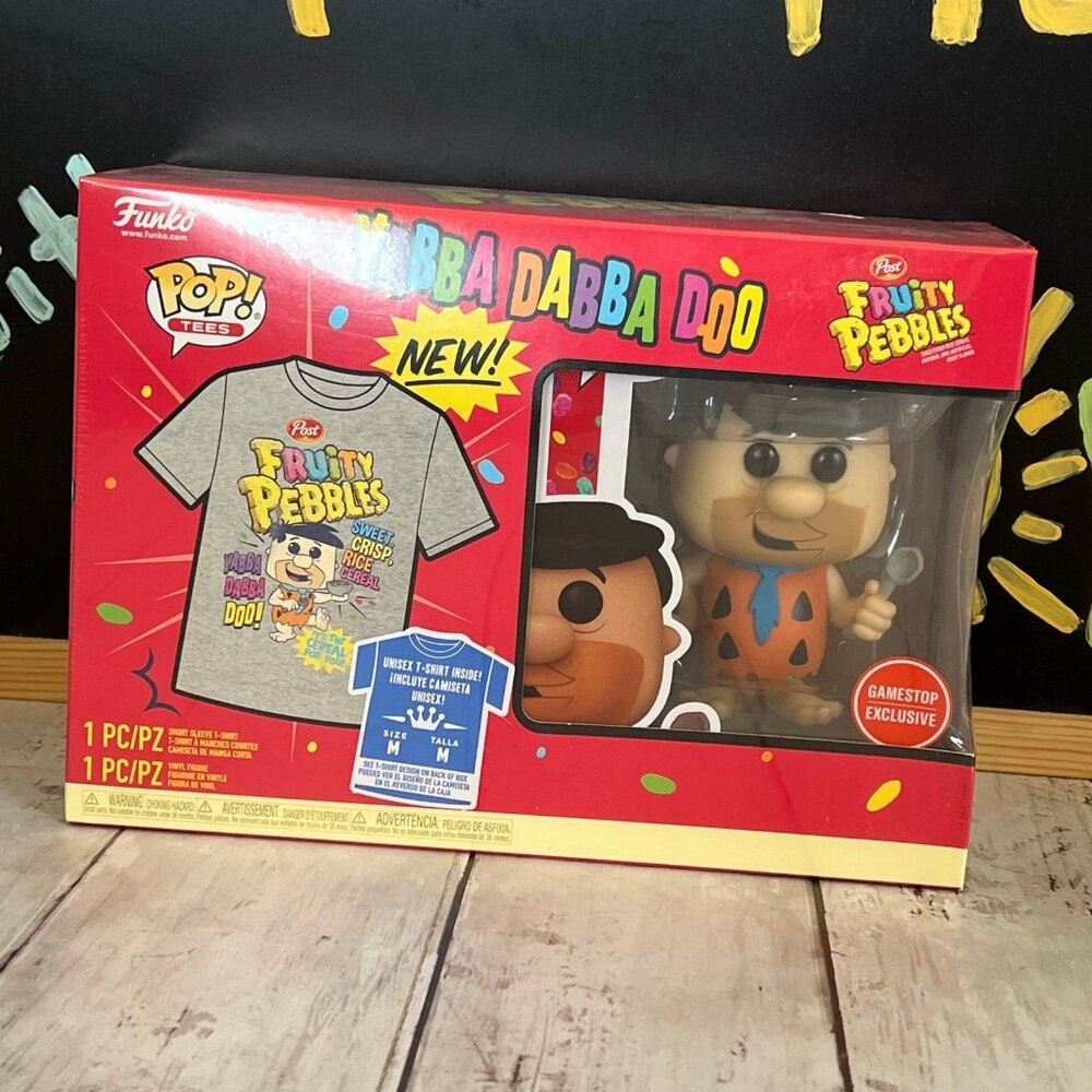 Funko Pop Tees Fruity Pebbles Yabba Dabba Doo Pop Tee Bundle Gamestop Exclusive
